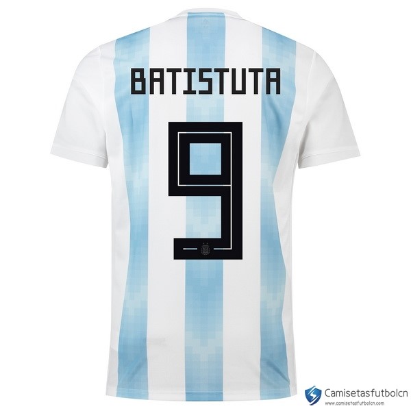 Camiseta Seleccion Argentina Batistuta Primera equipo 2018 Blanco